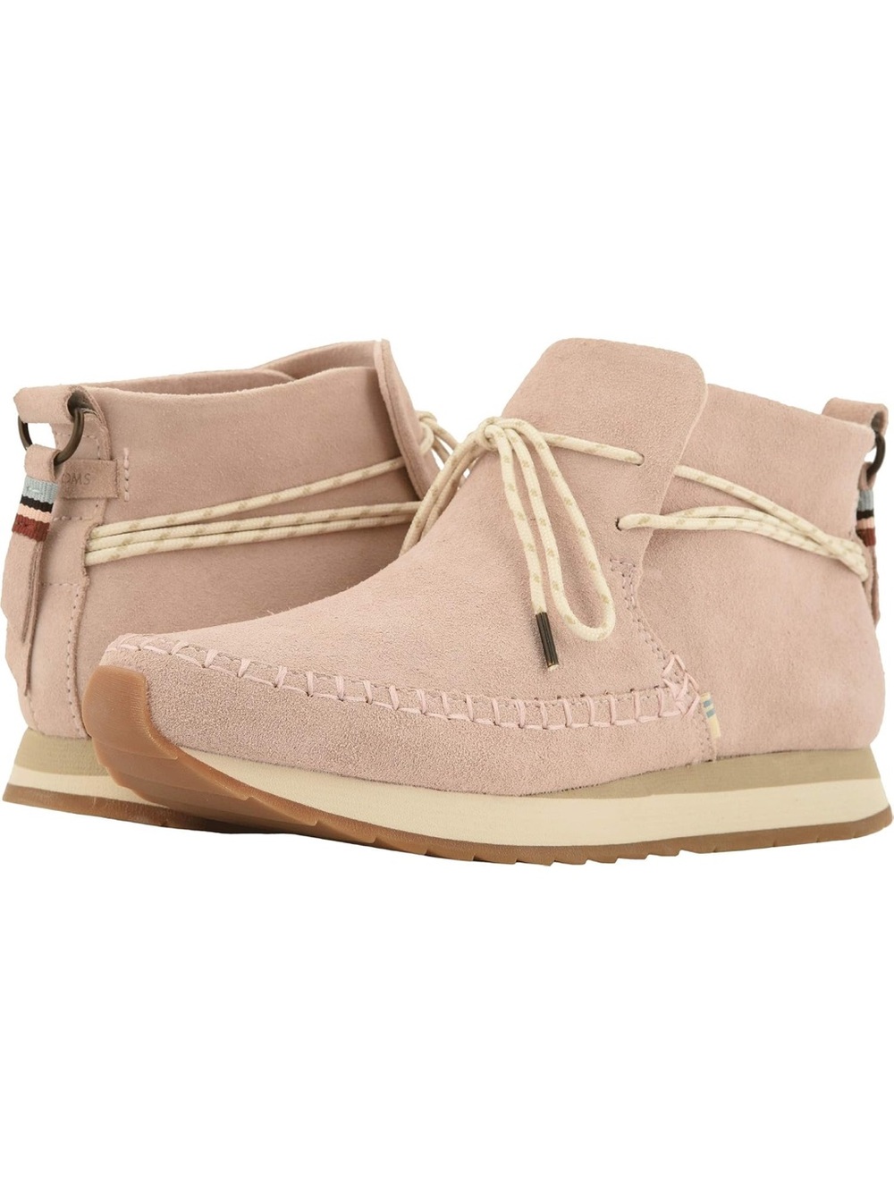 TOMS Rio Suede Water Resistant High Top Sneaker Blush pink suede booties
